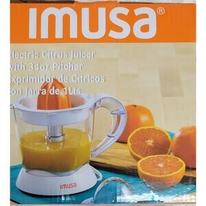 IMUSA 34oz Electric Citrus Juicer, 25 Watts - White